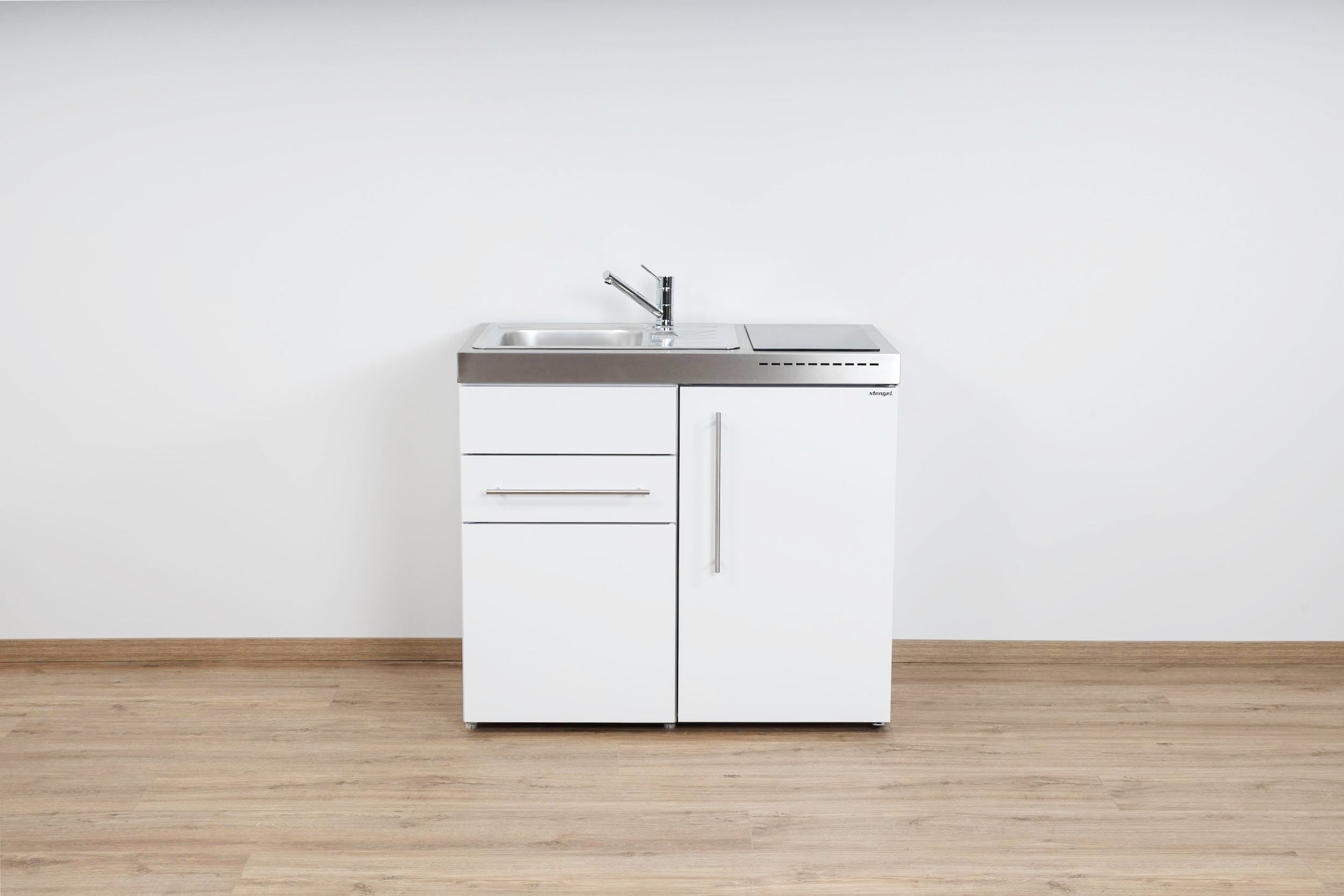 MP100S-Weiss32ffK0va7Kjyz Miniküche Premiumline MP 100 S - Mit Schublade