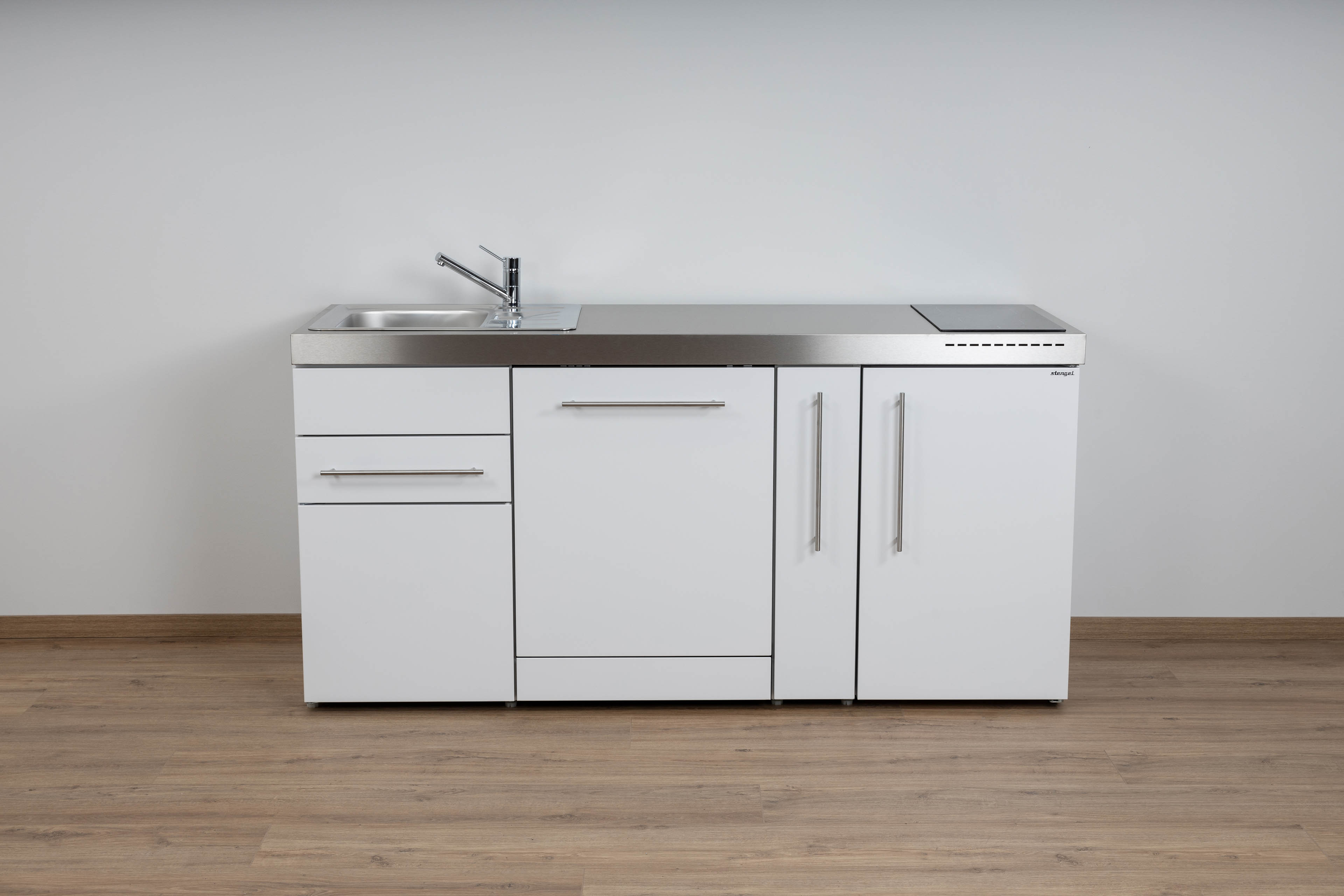 MPGGS180A-Weiss Miniküche Premiumline MPGGS 180 - Mit Geschirrspüler Groß für 15 Gedecke