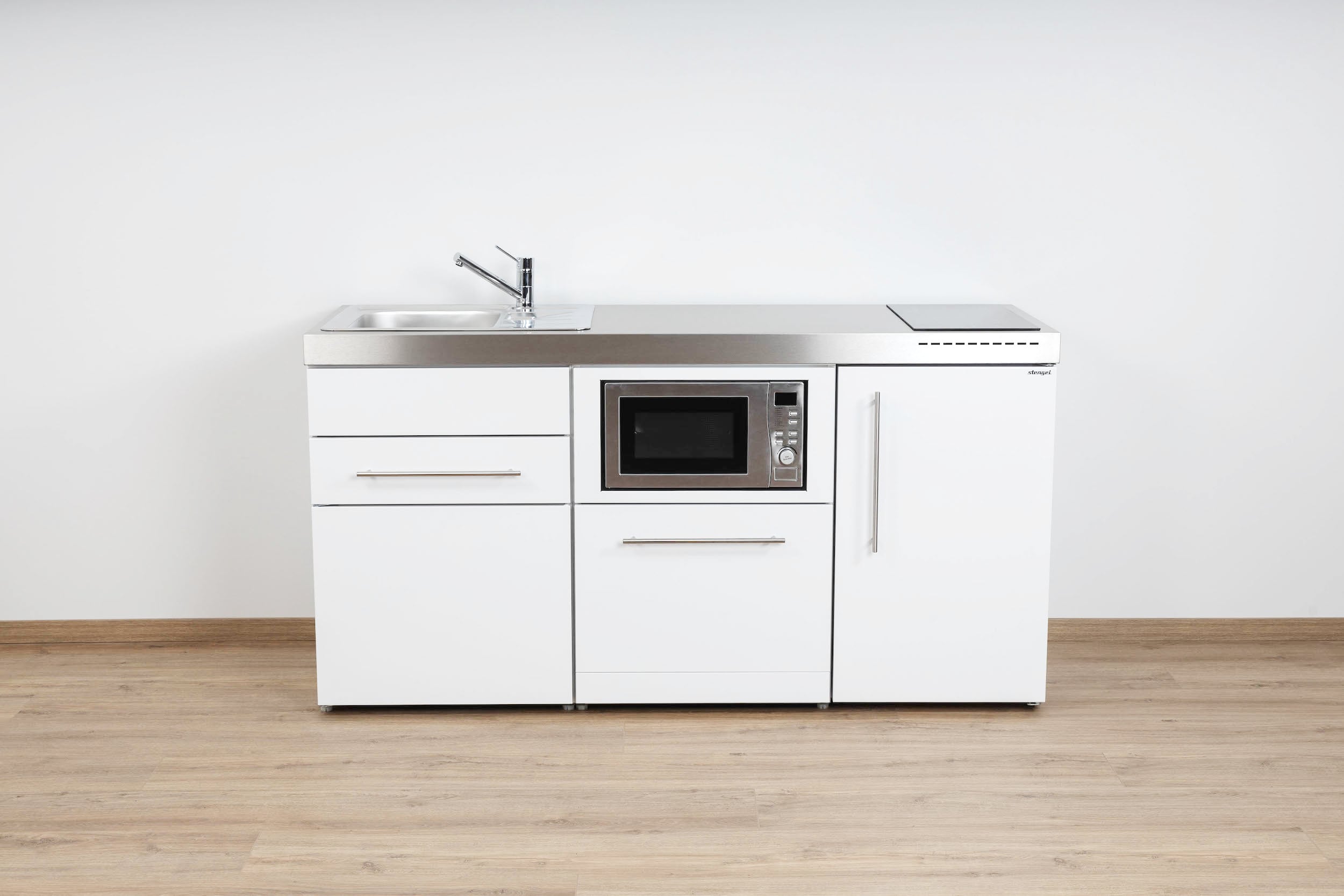 MPGSM170-Weiss Miniküche Premiumline MPGSM 170 - Mit Geschirrspüler & Mikrowelle