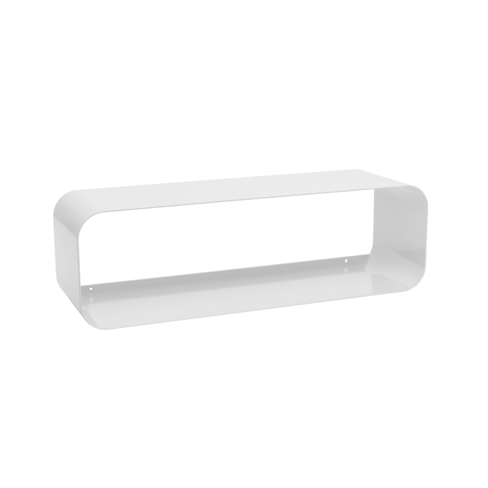 Wandregal-Rund-Weiss Wandregal für Miniküchen & Schrankküchen - rundes Design