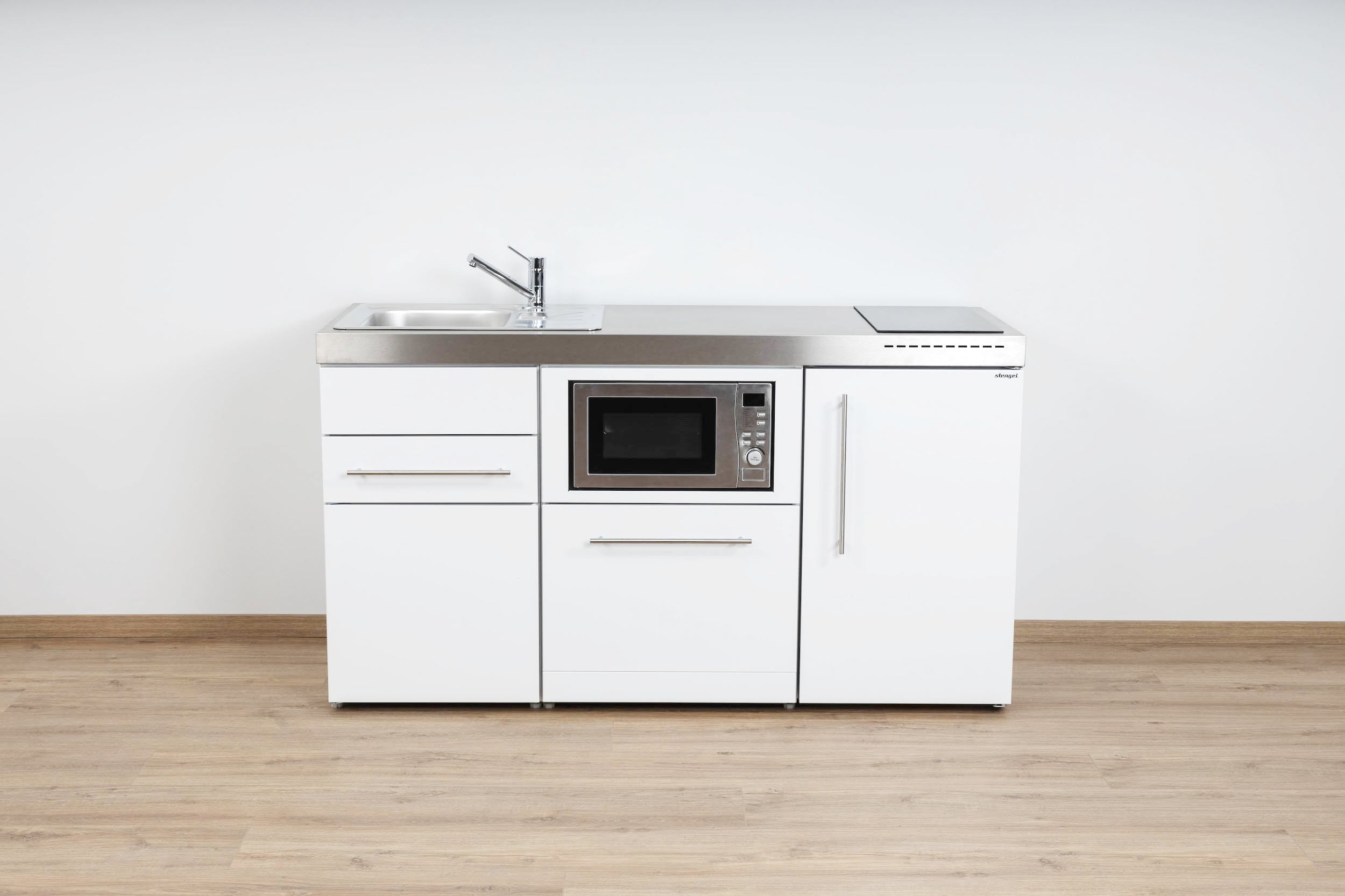 MPGSM160-Weiss Miniküche Premiumline MPGSM 160 - Mit Geschirrspüler & Mikrowelle