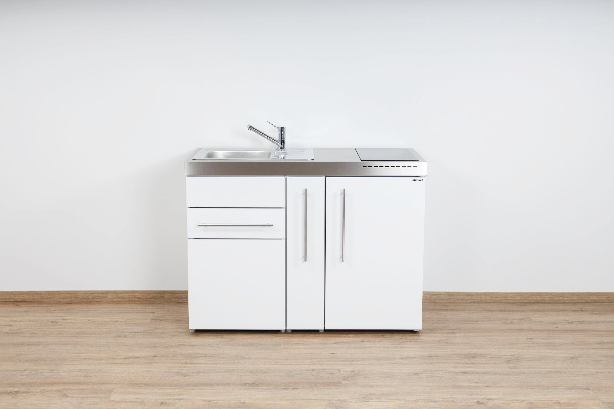 MP120A-Wei Miniküche Premiumline MP 120 A - Mit Apothekerauszug