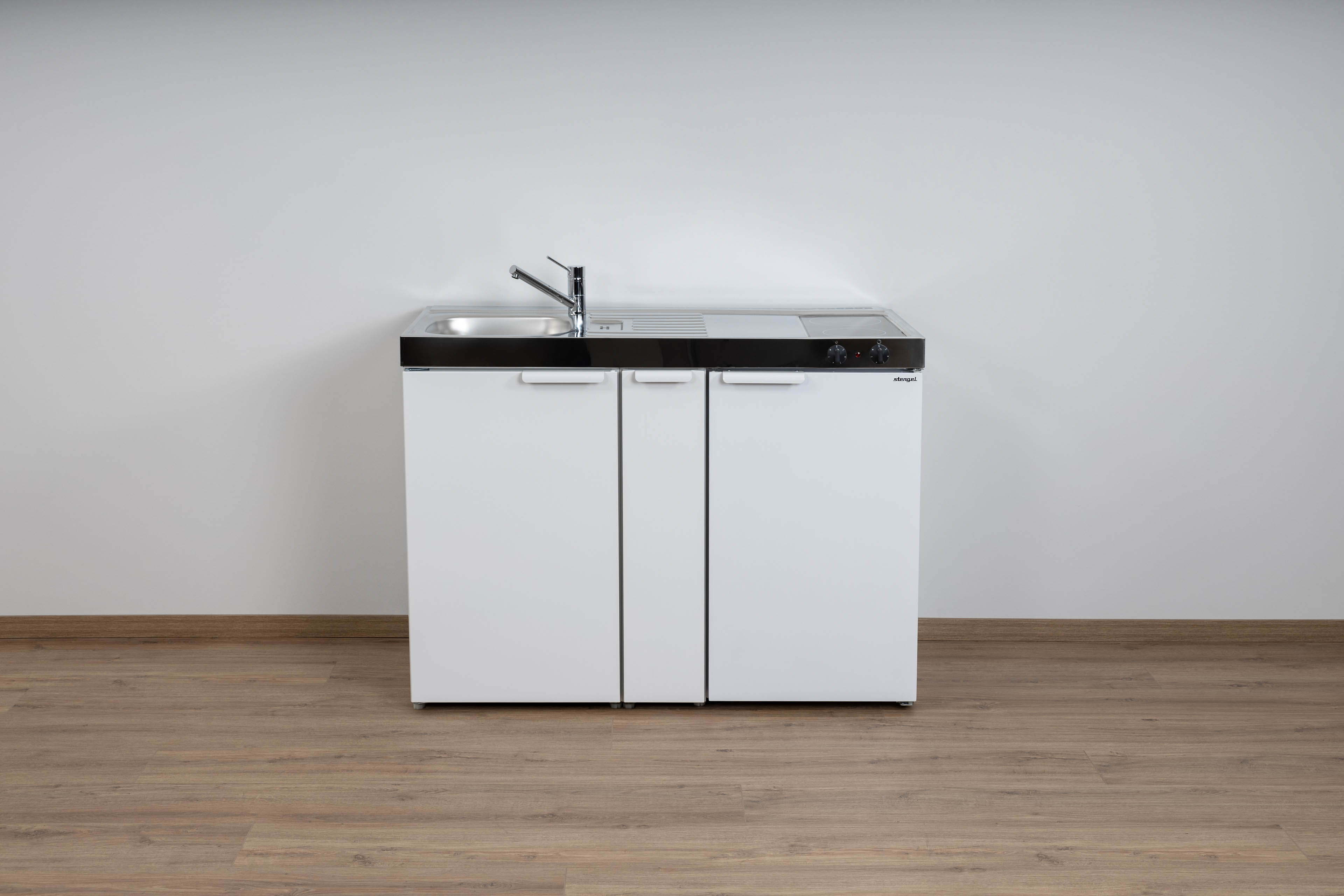MK120A-Glaskeramik-Wei Miniküche Kitchenline MK 120 A - Mit Auszug