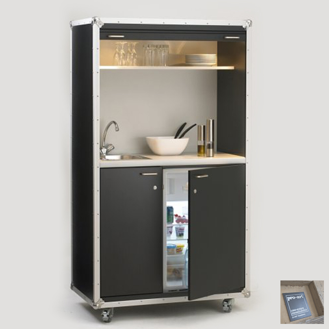 casekitchen_kuechenschrank Pro-Art Case Kitchen Light mit Kühlschrank 192 x 106 x 66 cm H/B/T