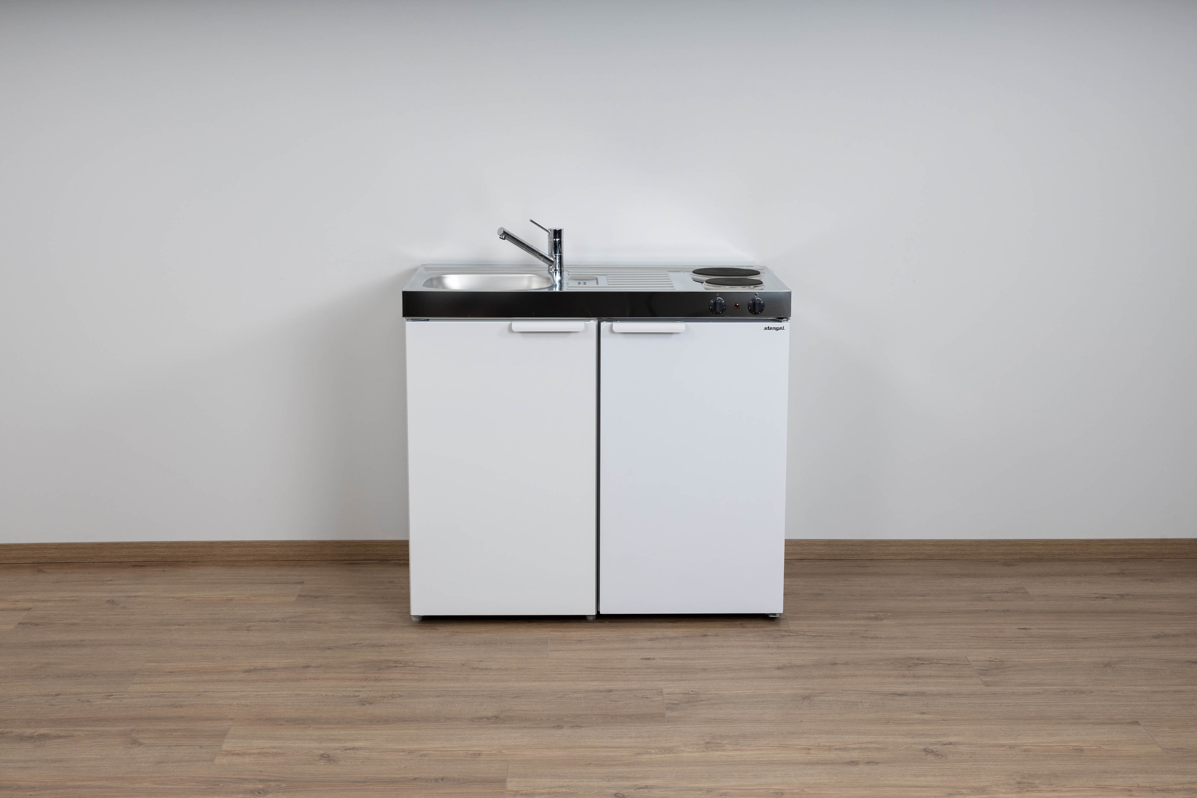 MK100-Elektro-Weiss Miniküche Kitchenline MK 100